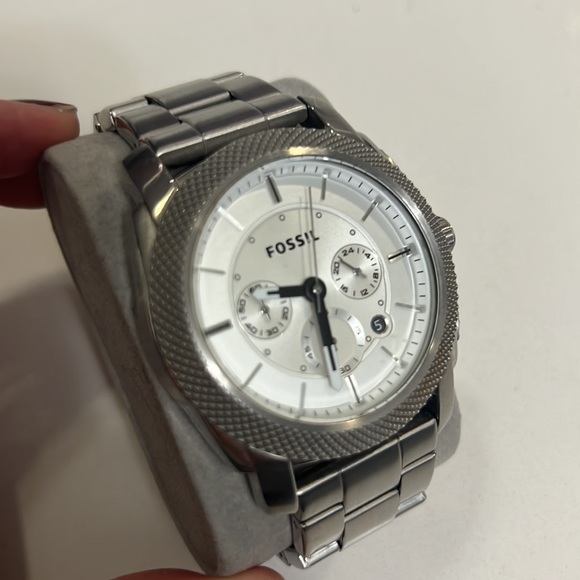 Machine Chronograph White Dial Stainless Steel Men's Watch - Picture 7 of 7